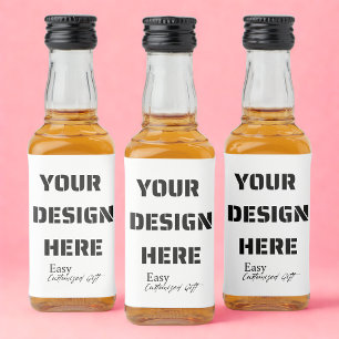 Mini Liquor Bottle Labels 3" x 2"