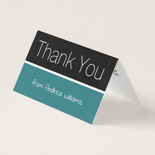 Mini Modern Budget Thank You Notes (Front)