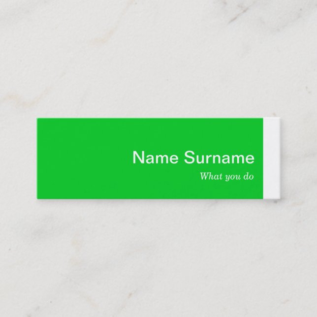 Mini Modern Profile Business Card Template (Front)