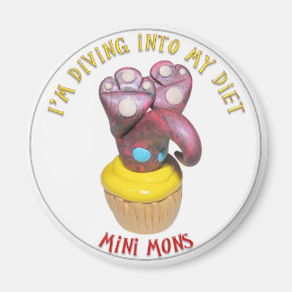 Mini Mons "Diving into a diet" Magnet