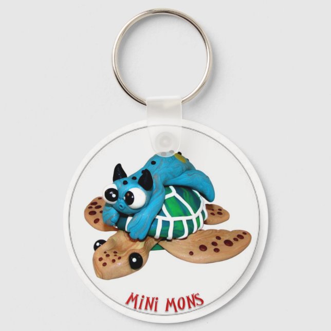Mini Mons "Take a Ride" key-chain Key Ring (Front)