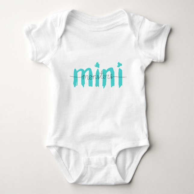 mini monster baby bodysuit (Front)