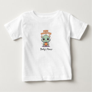 Mini Monster Personalised Baby Halloween T-shirt