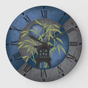 Mini pagoda blue moon large clock