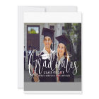 Mini Photo Joint Graduation Party Invitation Card