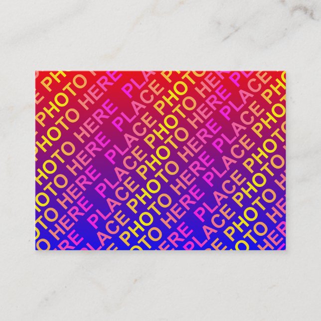 Mini Photocard Template Business Card (Front)