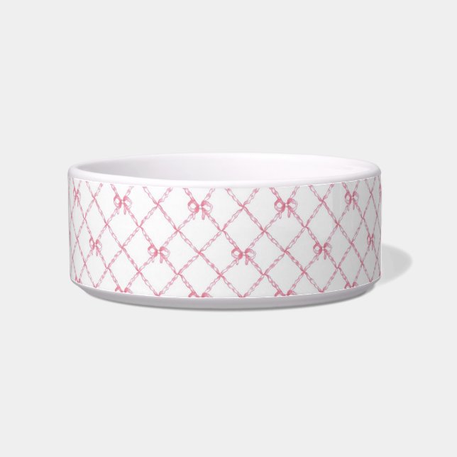 Mini Pink Bows Bowl (Right)