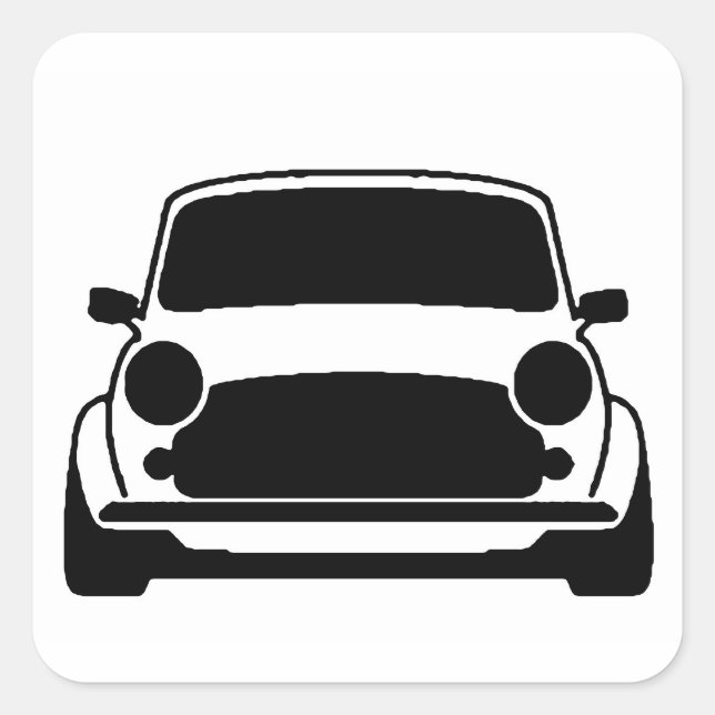 Mini Plain and Simple Square Sticker (Front)