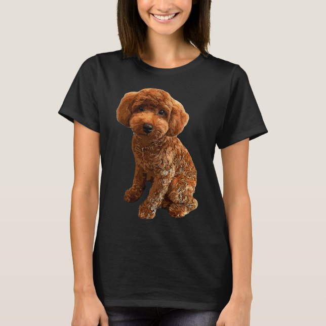 Mini Poodle Golden Doodle T-Shirt (Front)