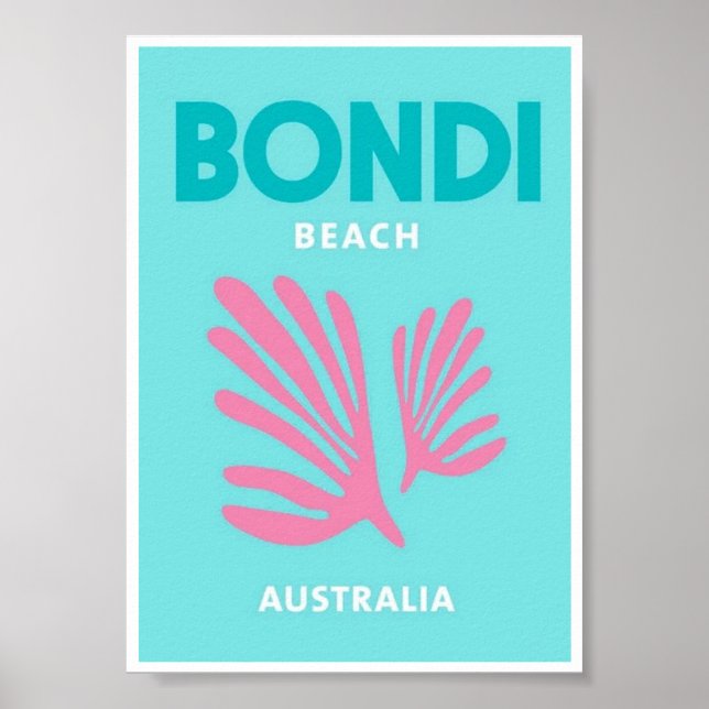 Mini Poster - Bondi Beach Australia (Front)