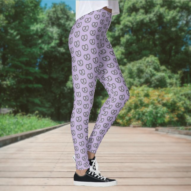 Mini Pretzel Snacks on Lilac (or any) Party Leggings (Creator Uploaded)