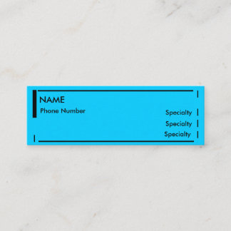 Mini Resume Mini Business Card