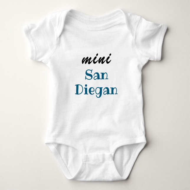 Mini San Diegan, Baby Gift, Girl, Boy, Unisex  Bodysuit (Front)