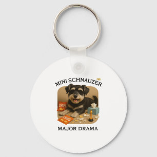 Mini Schnauzer Dog Lovers Key Ring