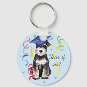 Mini Schnauzer Graduate Key Ring