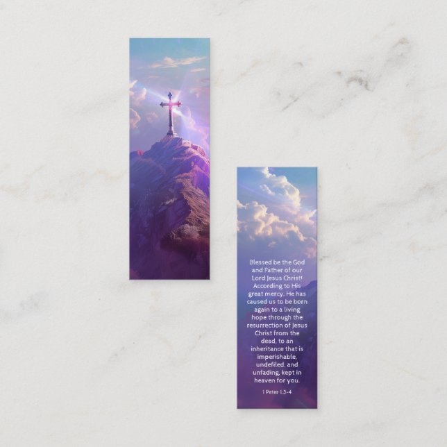 Mini Scripture Bookmark / Easter Card Insert (Front/Back)