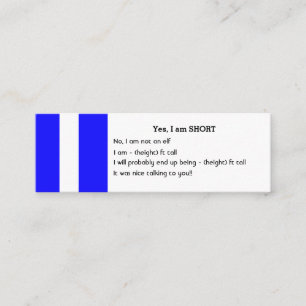 Mini SHORT People Business Cards