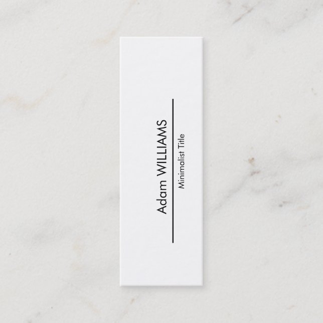 Mini simple Minimalist Business Card (Front)
