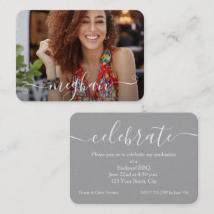 MINI Size 3.5" X 2.5" Photo Graduate Invitations