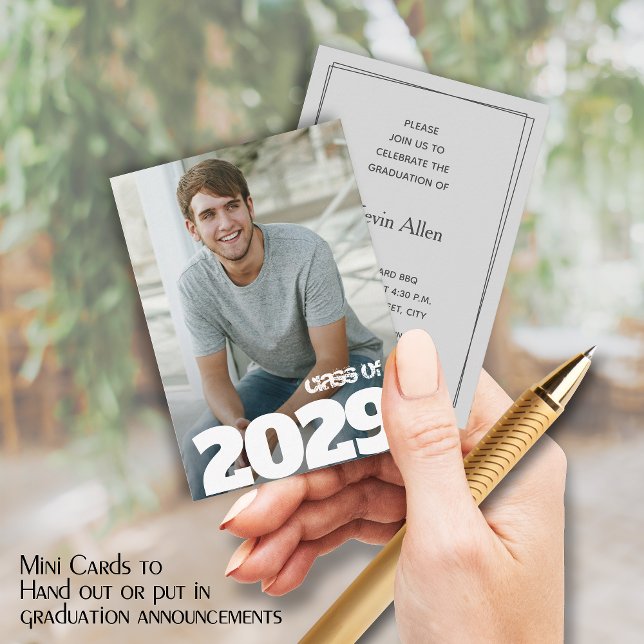 MINI Size 3.5" X 2.5" Photo Graduation Invitations (Creator Uploaded)