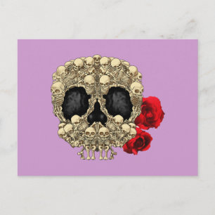 Mini Skeletons Sugar Skull Postcard