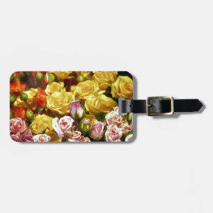 Mini Spray Roses Luggage Tag