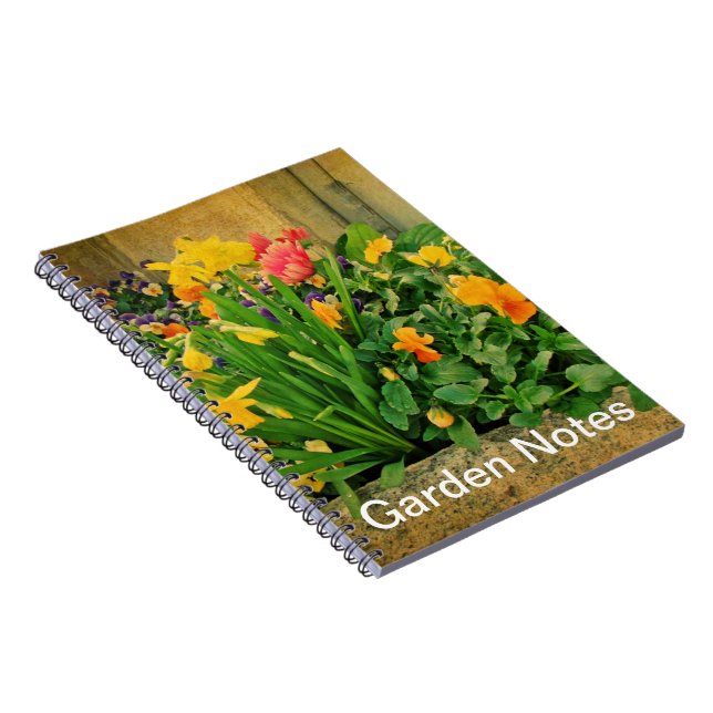 Mini Springtime Garden Spiral Notebook (Right Side)