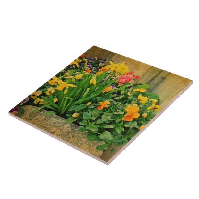 Mini Springtime Garden Tile (Side)