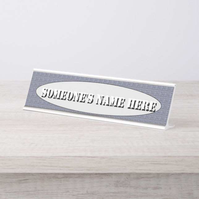 Mini Stone Tiles by Kenneth Yoncich Desk Name Plate (Front)