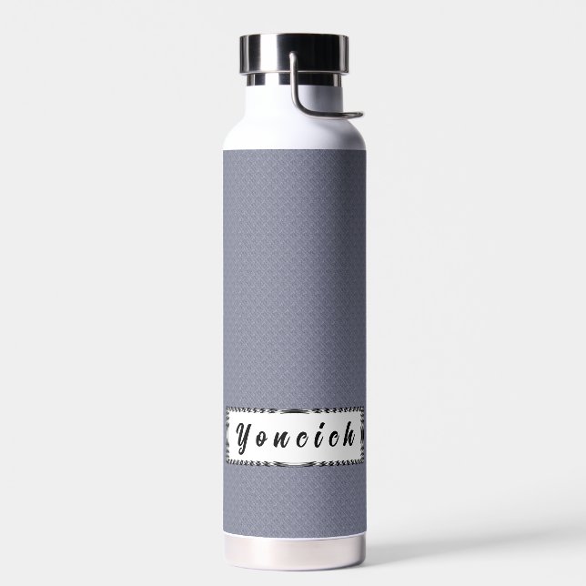 Mini Stone Tiles by Kenneth Yoncich Water Bottle (Left)