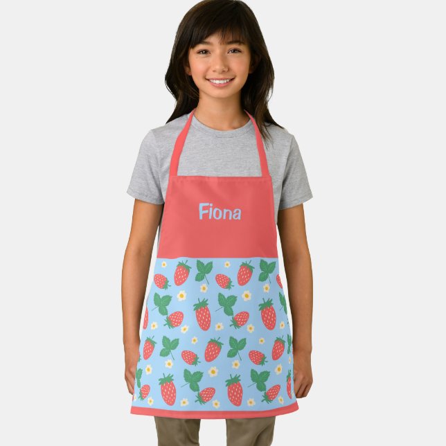 Mini Strawberry Blossom personalizable Apron (Insitu)