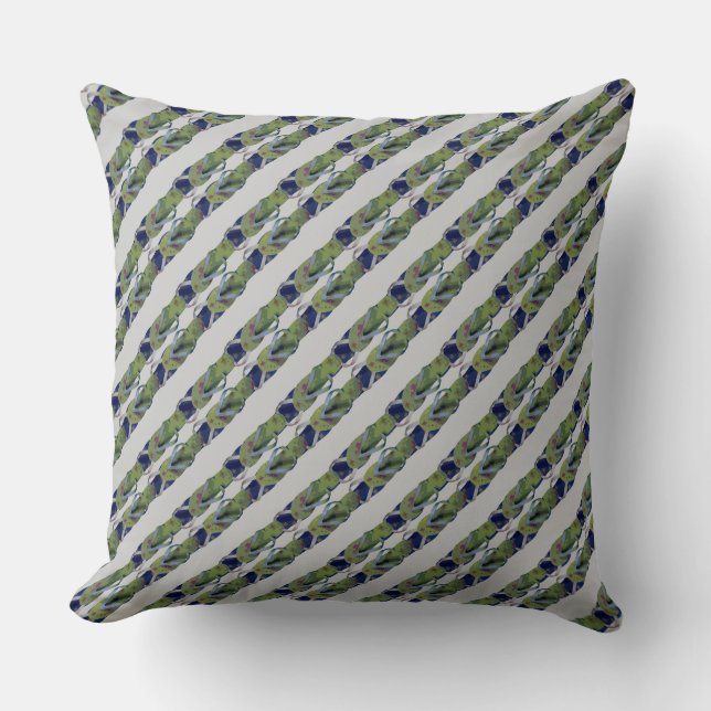 Mini Striped Flip Flops (blue/green) Cushion (Front)