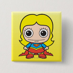 Mini Supergirl 15 Cm Square Badge