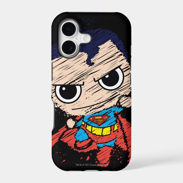 Mini Superman Sketch - Flying (Back)
