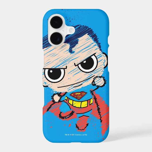 Mini Superman Sketch - Flying (Back)