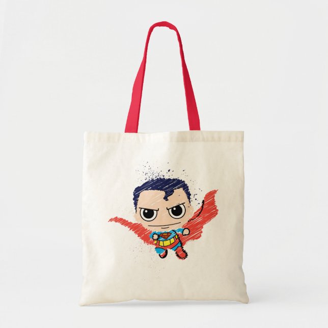 Mini Superman Sketch Tote Bag (Front)