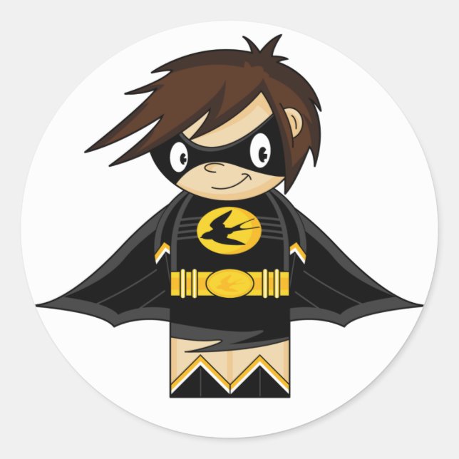 Mini Swallow Girl Classic Round Sticker (Front)