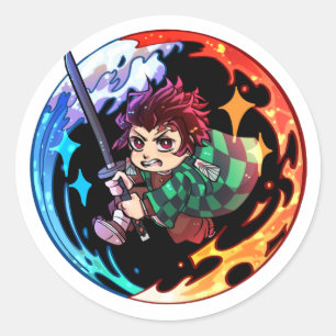 mini tanjiro sticker