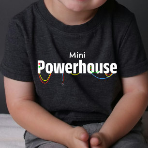 Mini Tiny Baby Powerhouse Funny T-Shirt DP7