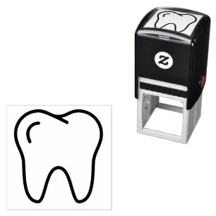 Mini Tooth tiny dentist appointment planner Self-inking Stamp