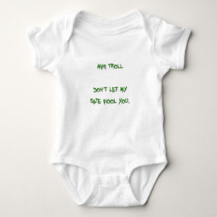 mini troll baby bodysuit