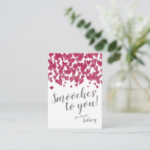 Mini Valentine Smooches to you! Note Card