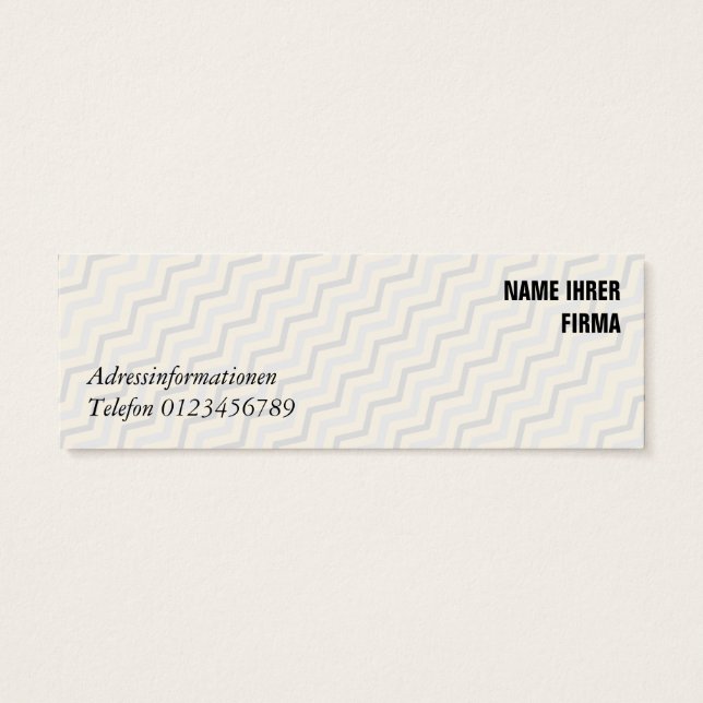 Mini visiting cards (Back)