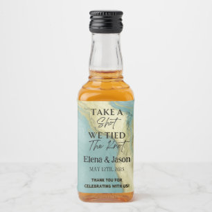 Mini Whiskey Botlle Label - Liquor Label - Wedding