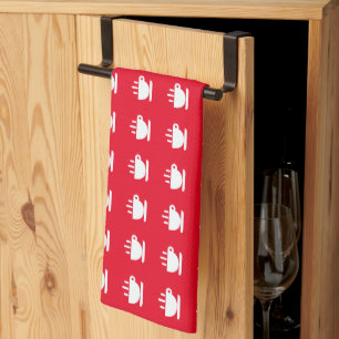 Mini White Cup Of Java Repeat Tea Towel