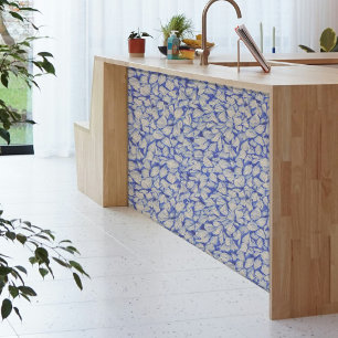 Mini White Shells on a a Blue Background Decoupage Tissue Paper