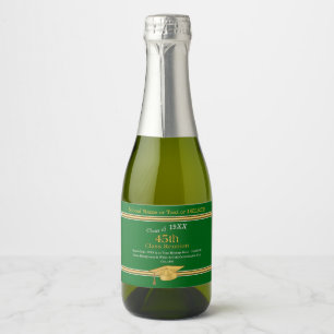 Mini Wine Bottle Labels for 45th Class Reunion