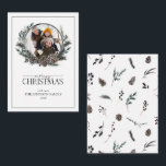 Mini Winter Family Photo Wreath Merry Christmas Card<br><div class="desc">Looking for a beautiful, simple, and elegant holiday card? Look no further than our Mini Winter Family Photo Wreath Merry Christmas Note Card! This stunning 3.5x2.5 card features a modern, black and white wreath adorned with botanical elements like pine cones and berries, surrounding your photo. 'Merry Christmas' is written in...</div>