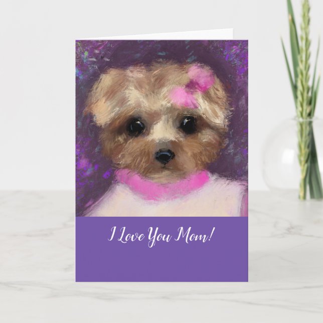 MINI YORKIE POO   CARD (Front)