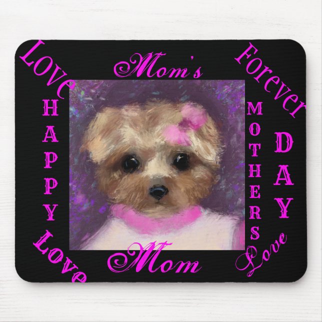 MINI YORKIE POO     MOUSE PAD (Front)